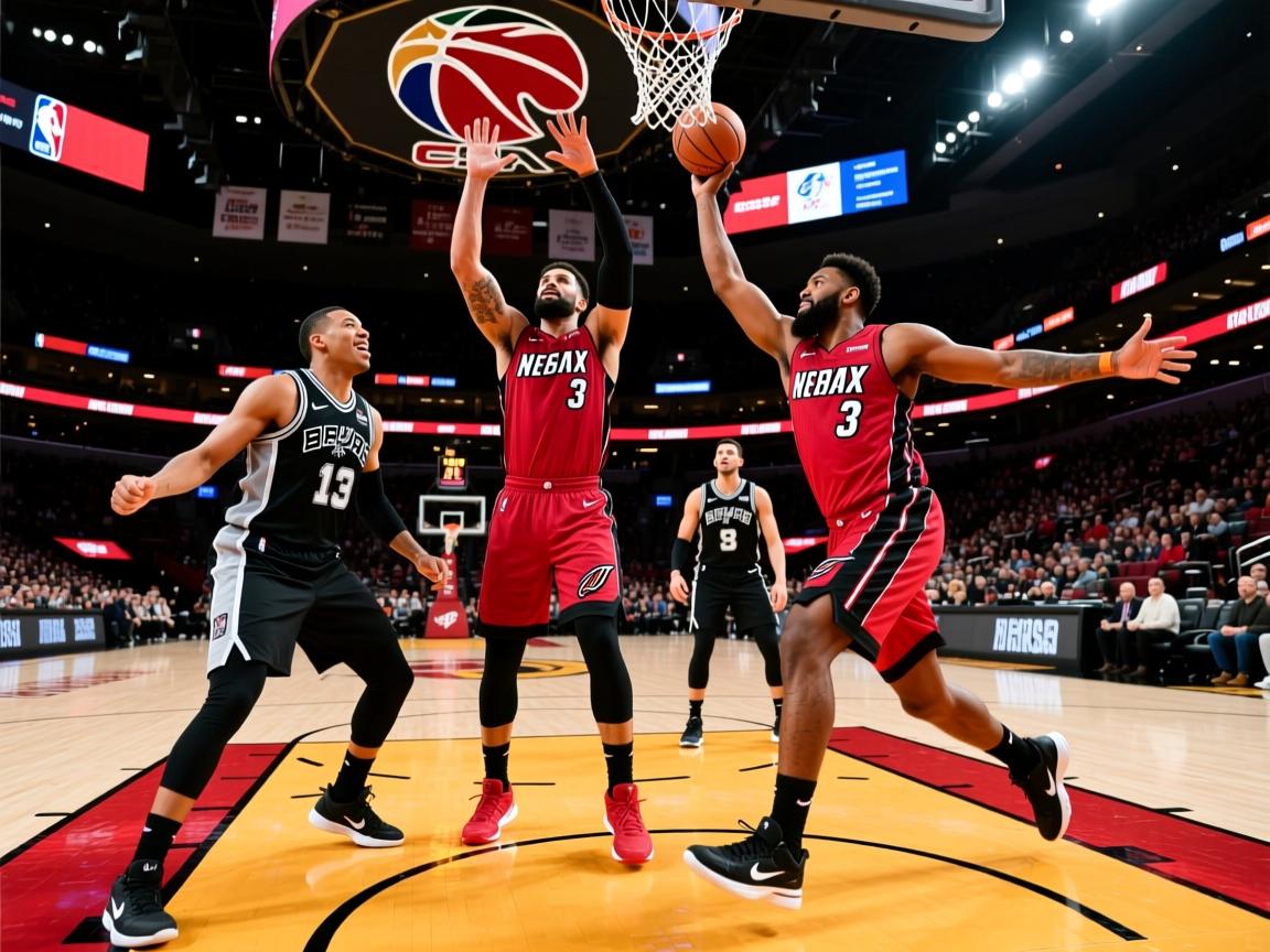 热火队战胜马刺,取得三连胜 第2张