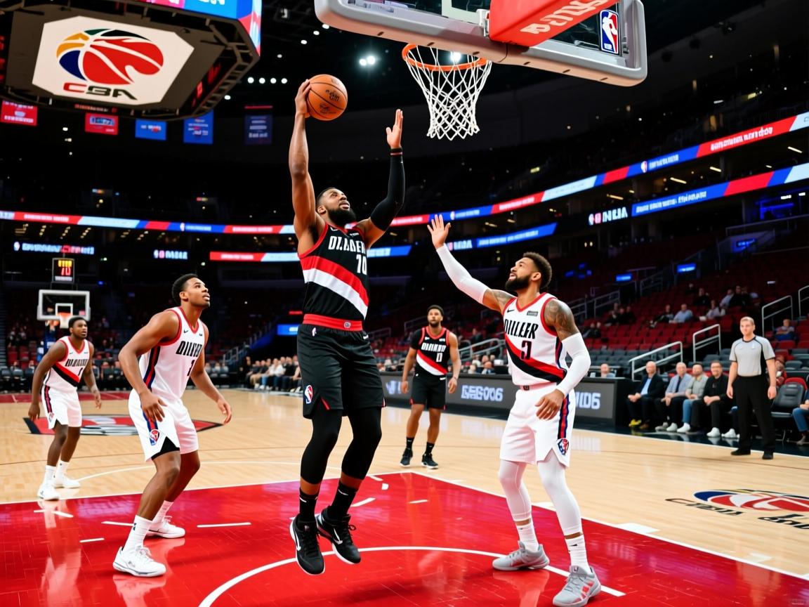 开拓者队客场爆冷战胜快船队，利拉德贡献关键三分