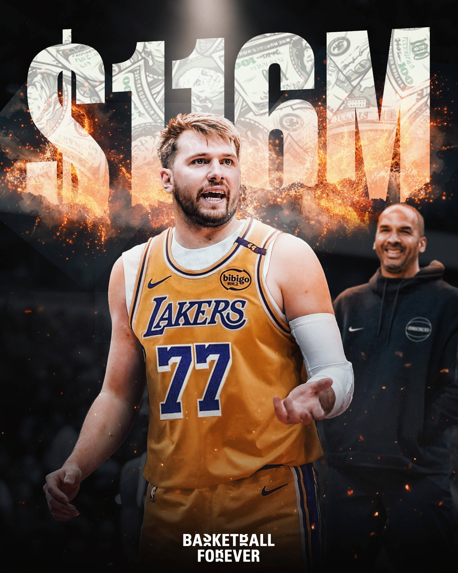关于冠军中锋申请加盟湖人！联手东契奇詹姆斯组NBA最强大三巨头的信息